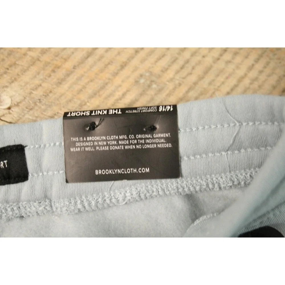 Brooklyn Cloth Knit Shorts‎ Boys L 14/16 Gray NEW BSY8172F Tech Zip Pockets